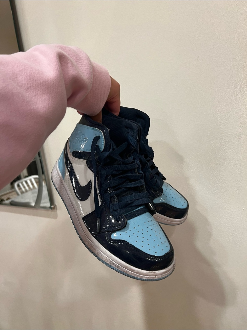 Jordan 1 Retro High OG 'Blue Chill' UNC Patent